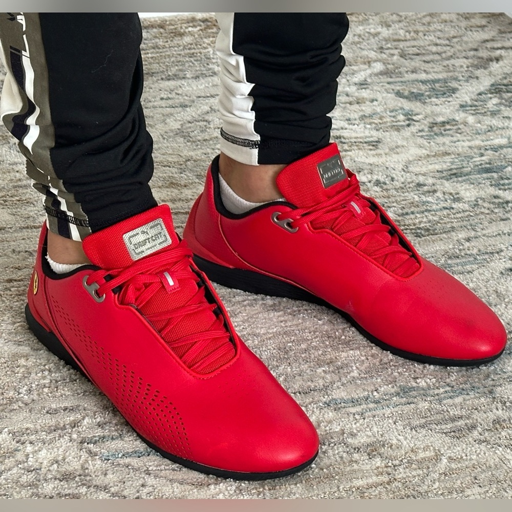 Puma Ferrari Red and Black Men's Sneakers
